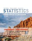 Statistics  From Data To Decision Paperback By Watkins Ann E Scheaffer 