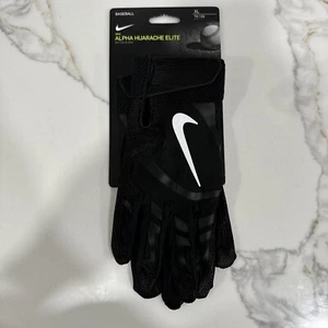 Nike Alpha Huarache Elite Baseball Batting Gloves Mens Size XL Black CV0720-091 - Picture 1 of 5