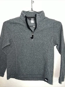 REI Boys Fleece Pullover Gray XS Age 6-7 Skiing, Playing In Snow - Picture 1 of 3