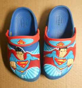 Zuecos Crocs Zapatos Niños Talla 13 C Fun Lab Superman Luces 205515 jb - Imagen 1 de 5