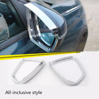 2PCS ABS Chrome Rearview Mirror Rain Eyebrow Cover Fit For Peugeot 3008 2013