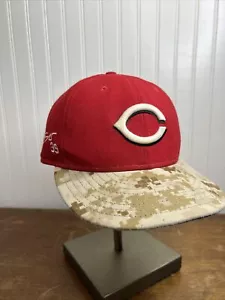 New Era 59FIFTY 7 1/8 Cincinnati Reds-2015 MLB Memorial Day-Camo-Fitted Hat #39 - Picture 1 of 5