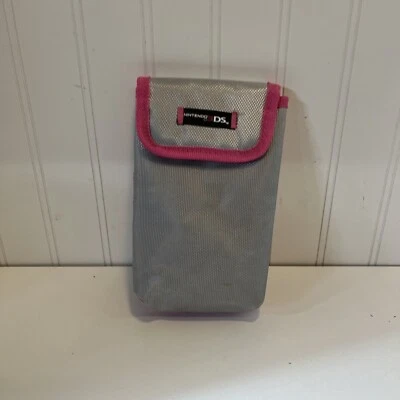 Bolsa Nintendo DS - Estuche para Cuidado - Bolsa Carcasa Suave - Borde Gris/Rosa  Foto 1 de 4