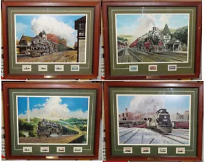 Postal Commemorative Society Set Jim Deneen Collectible Railroad Stamps & Prints - Picture 1 of 5