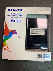 ADATA 500GB DashDrive HV620 USB3.0 Portable Hard Drive - Photo 1/2