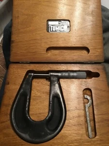 VINTAGE TUMICO TUBULAR MICROMETER COMPANY R1X3LNR AND CASE and Adjustment tool - Picture 1 of 4