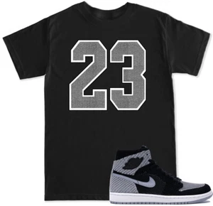 23 Flyknit Shadow T Shirt to match with Air Js RETRO 1 Flyknit Shadow Shoes - Picture 1 of 3