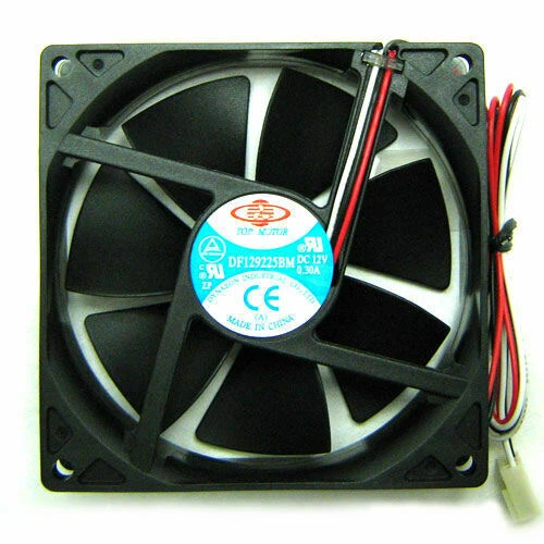 TopMotor 92mm, 2xBall Medium-Output Fan, 3Pin (DF129225BM) - Image 1 of 1