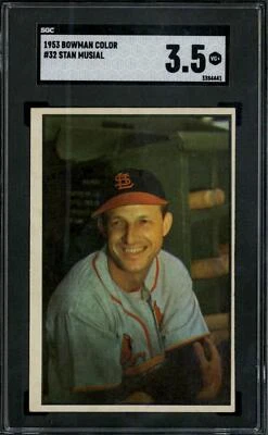 1953 Bowman Color #32 Stan Musial - SGC 3.5 - Image 1 of 2