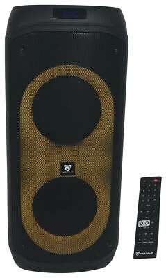 Rockville BASS PARTY 8 Dual 8 inch Portable Battery LED Party Bluetooth Speaker - Image 1 of 4