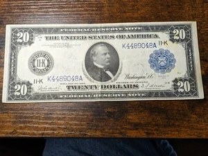 1914 $20 Federal Reserve Note, DALLAS TEXAS.!!! NICE NOTE.!!! - Picture 1 of 4