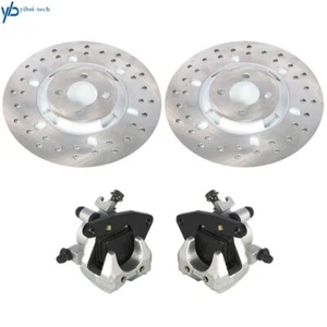 Pinzas de freno delanteras y rotores de freno para Yamaha Big Bear 350 400 YFM350 YFM400 - Imagen 1 de 9