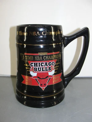 芝加哥公牛队 5 次 NBA 冠军咖啡杯 MUG STEIN 限量版 1997 复古 — 第 1/4 张图片