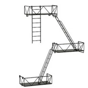 4X(Fire Escape Wall Racks Wall Mounts Shelves Wall Display Art Storage1321 - Picture 1 of 6