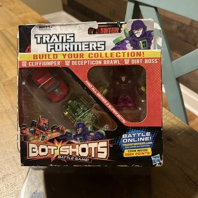 Transformers Bot Shots Cliffjumper Brawl Dirt Boss paquete de 3 nuevo sellado sin abrir Foto 1 de 4