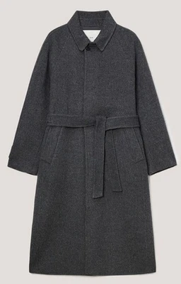 NWT DUNST Wool Cashmere Handmade Mac Coat Charcoal Grey Size XL - Image 1 of 4