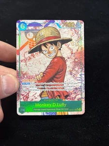 One Piece TCG Monkey.D.Luffy SEC arte antiguo OP13 llevando a su voluntad - casi nuevo - inglés - Imagen 1 de 2