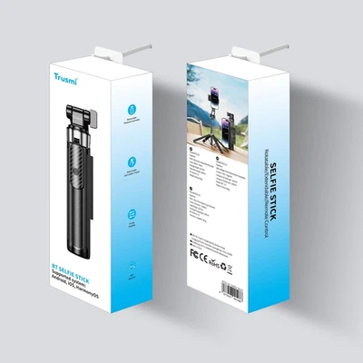 Trusmi 2 in 1 Bluetooth Selfie Stick & Tripod Universal Stand For iPhone &Galaxy - Image 1 of 4