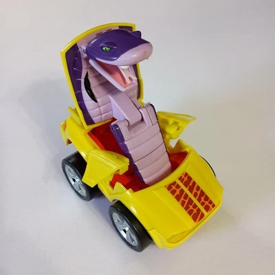 Mattel 2006 Fisher Price Yellow Car Nivores Carnivores Transforming Cobra Snake  - Image 1 of 4
