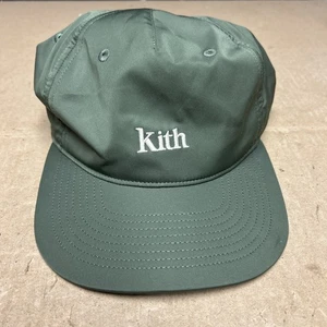 Kith Embroidered Spellout Logo Hat Cap Green SnapBack - Picture 1 of 12