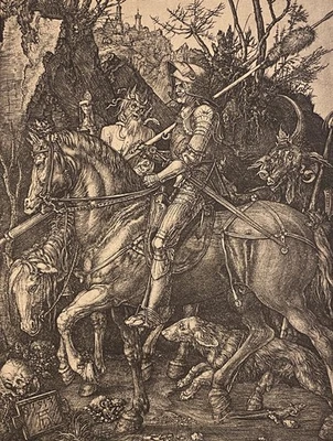 Albrecht Dürer (späterer Abzug) Der Reiter (Ritter, Tod und Teufel) 1513 - Bild 1 von 4
