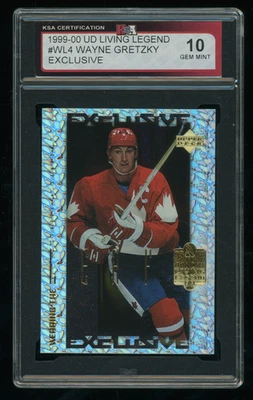 Wayne Gretzky Exclusivo 1999-00 UD Leyenda Viviente Usando la Hoja #WL4 KSA 10 Foto 1 de 2