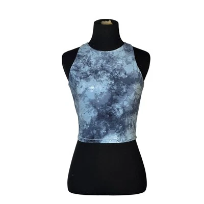 Camiseta sin mangas antigua azul marino tie dye active duo talla pequeña Foto 1 de 4