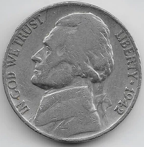 1942 Jefferson Nickel Collectible Coin Error DDO Doubled Die Obverse FS-101 - Picture 1 of 2