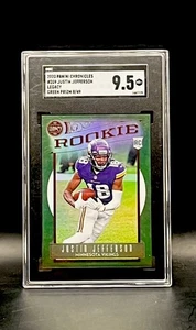 2020 Justin Jefferson #209 RC SGC 9.5 Chronicles Legacy Green Prizm /49 Rookie - Picture 1 of 2