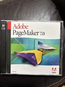 Jeu de 2 disques 7.0, Adobe PageMaker 7.0 pour Windows/Macintosh avec code clé - Photo 1/6