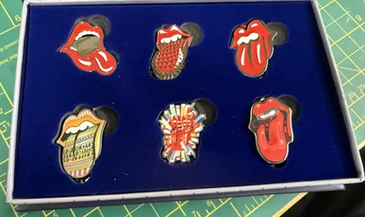 THE ROLLING STONES 6 BADGE SET VERY HIGH QUALITY METAL BADGE OFFICIALLY LICENSED - Image 1 of 4