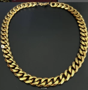 Eine große, 18 Karat Goldkette mit einem Gewicht von 1 Kilogramm, schwer. Länge 46 cm. - Bild 1 von 4