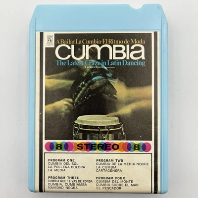 Carmen RIvero - A Bailar La Cumbia - Restored 8 Track Tape - New Pad and Splice - Image 1 of 4