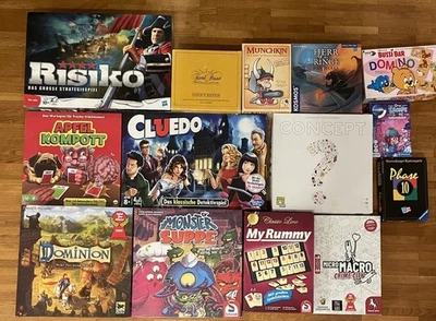 Gesellschaftsspiele - Risiko, Phase 10, Dominion Brettspiele Konvolut - Bild 1 von 4