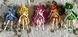 Precure Smile Figure Set of 5 Shokugan No Base Used Display Toy Japan - Picture 1 of 4