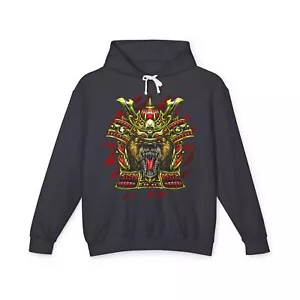 Samurai Warrior Bear Hoodie, Unisex Lightweight Sweatshirt, Streetwear - Picture 1 of 6