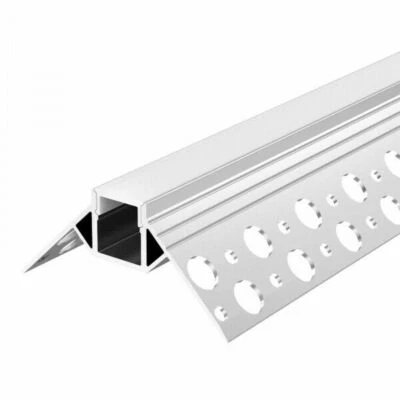 LED Alu Profil GIPA💡 Trockenbau Rigips Wand Decke Außeneck Bad Dusche Stripe - Bild 1 von 4