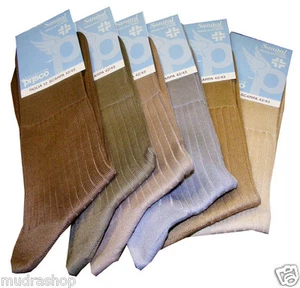 CALZINI CALZA UOMO CORTA PRISCO SANITAL 6 PAIA 6 COLORI PASTELLO DAL 39 AL 45 - Picture 1 of 1