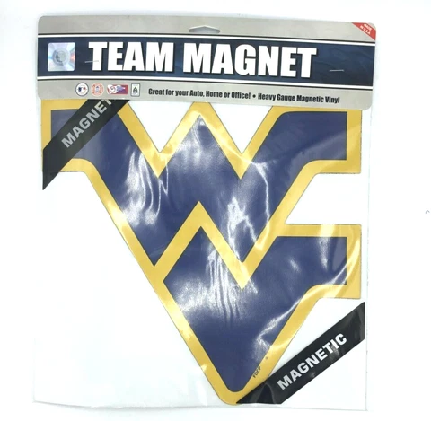 WEST VIRGINIA MOUNTAINEERS LICENSED TEAM 12in MAGNET FREE SHIPPING *CLOSEOUT* Cover
