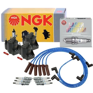 NGK Wires 3 Ignition Coils 6 Laser Iridium Spark Plugs Gap Kit For Buick Pontiac - Picture 1 of 1