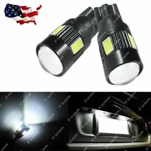 LED 5630 6SMD White License Plate Tag Light Bulb T10 158 161 168 194 2825 3652 - Picture 1 of 5