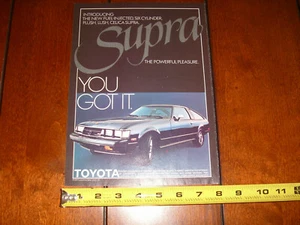 1979 TOYOTA SUPRA ORIGINAL AD - Picture 1 of 6