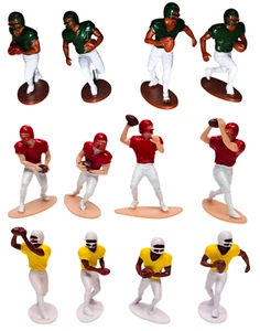Football Toy Figures - 12 Pack Colorful Black and White Players 2.5" Plastic Act - Picture 1 of 6