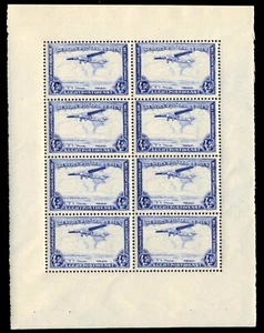 BELGIAN CONGO C11a - Fokker F VII Airplane "Booklet Pane of Eight" (pb81319) - Picture 1 of 1