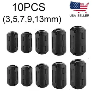 Ring Core Ferrite Bead Clamp Choke Coil Rfi Emi Noise Filter Cable Clip - Picture 1 of 4