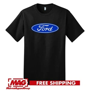 CAMISETA NEGRA FORD MOTOR AUTOMOTRIZ Camiseta Coche Mustang Auto Motor Camión Carrera - Imagen 1 de 3