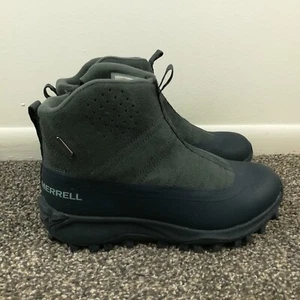 Bota de nieve Merrell Thermo Snowdrift J035584 de cuero sintético gris con cremallera talla 9 para mujer - Imagen 1 de 8