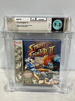 1995 WATA 9.2 Nintendo GAMEBOY Players Choice STREET FIGHTER II. (CIB) - Image 1 of 4