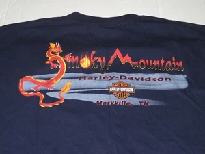 Vintage 2003 Smoky Mountain Harley Davidson Maryville Tennessee T-Shirt Gr. XL - Bild 1 von 5