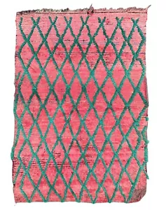 Einzigartiger 4x6 Geometrischer Marokkanischer Handgeknüpfter Vorleger Berber... - Bild 1 von 15